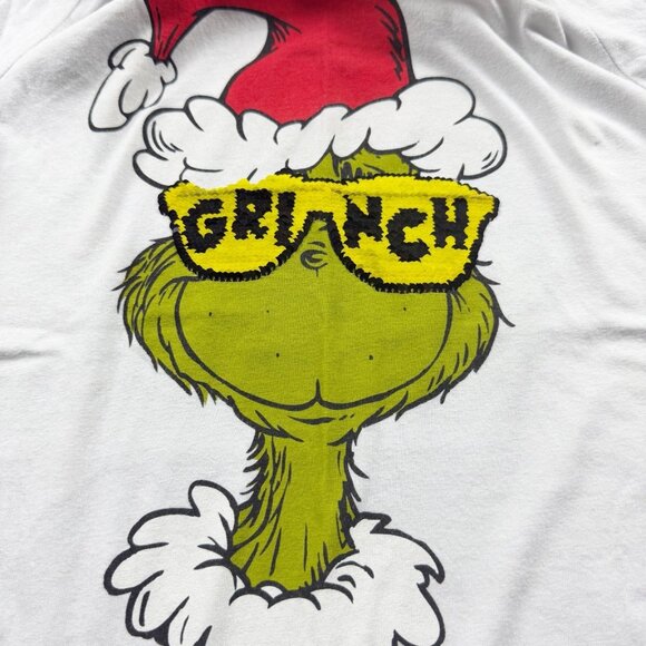 Dr Seuss The Grinch Flip Sequin Holiday Graphic Shirt - Picture 3 of 4